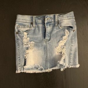 Jean mini skirt by Contraband